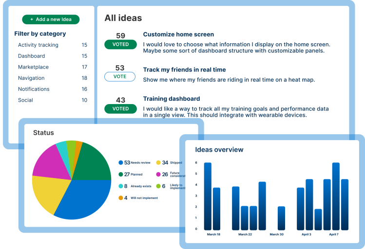 Collect product feedback